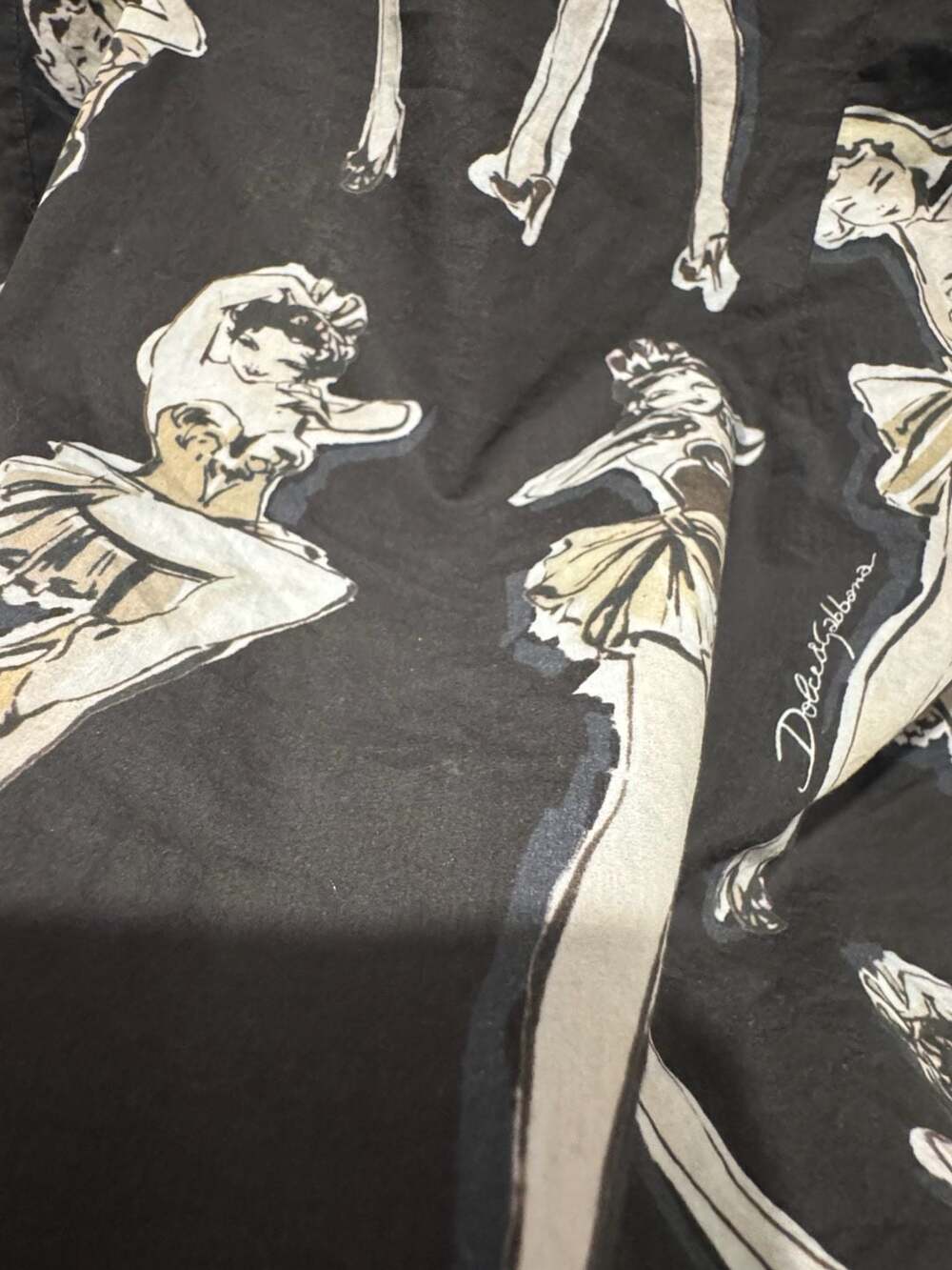 Dolce & Gabbana Gold Label Vintage Pin-up Girl Print Button-Down Shirt
